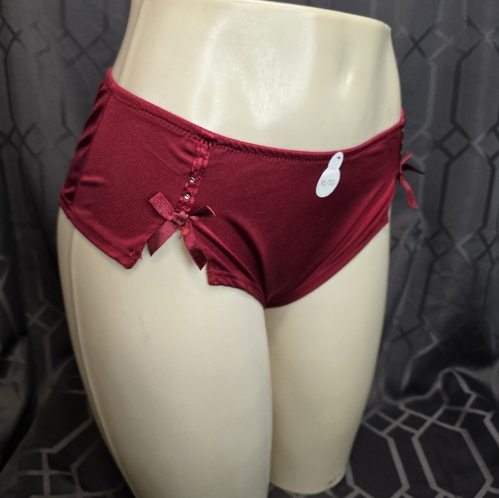 Elegant Burgundy Women's Intimate Panty